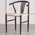 Ashford Set of 2 Dining Chairs - Black, Iron