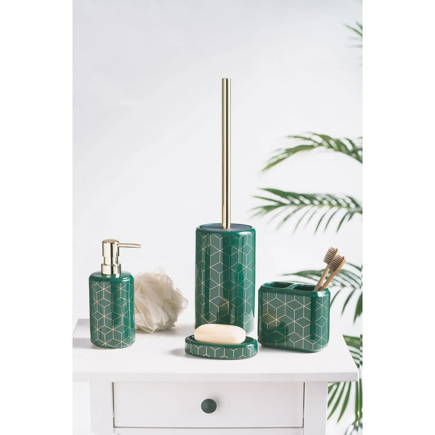 Ashley Soap Dish - Emerald