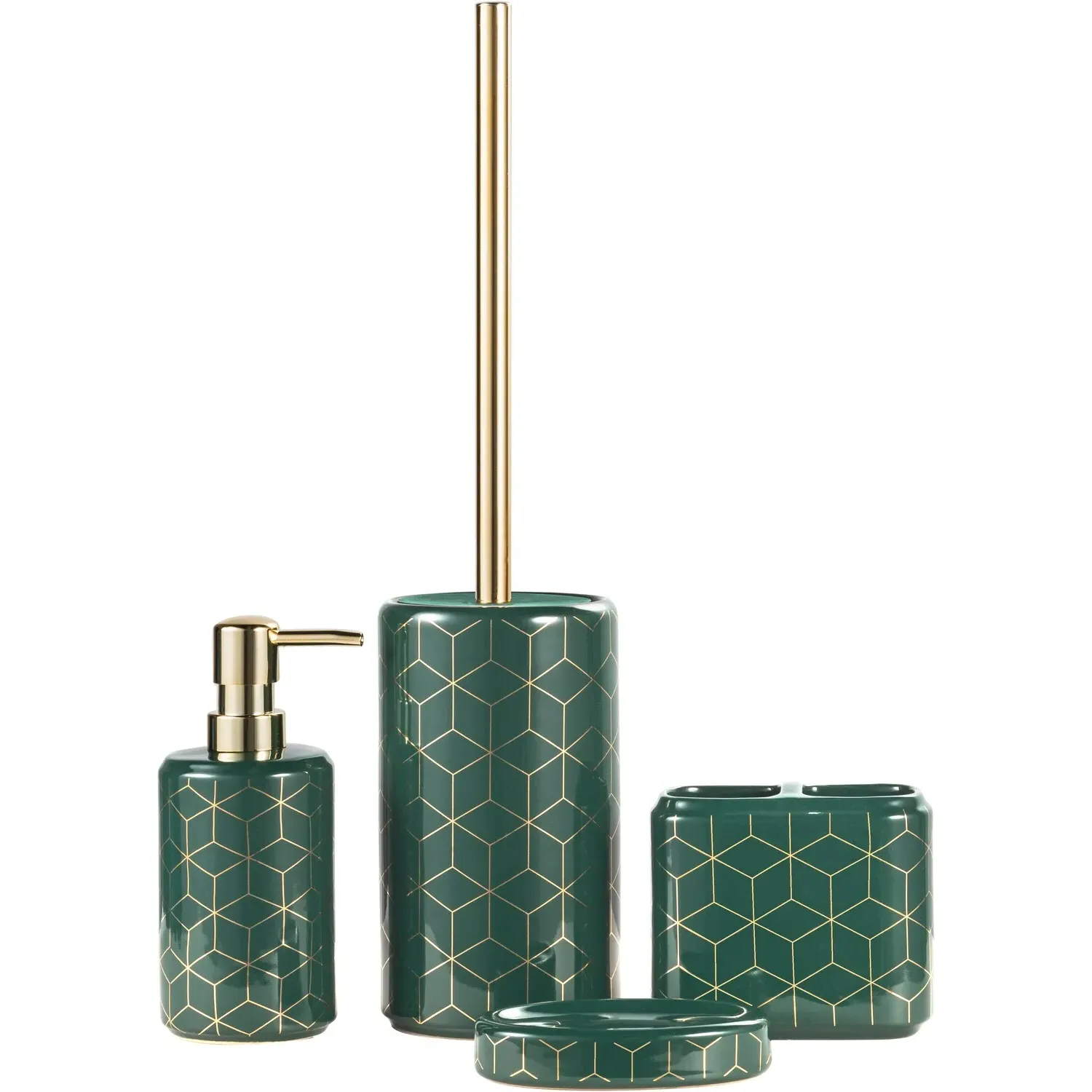 Ashley Toilet Brush Holder - Emerald