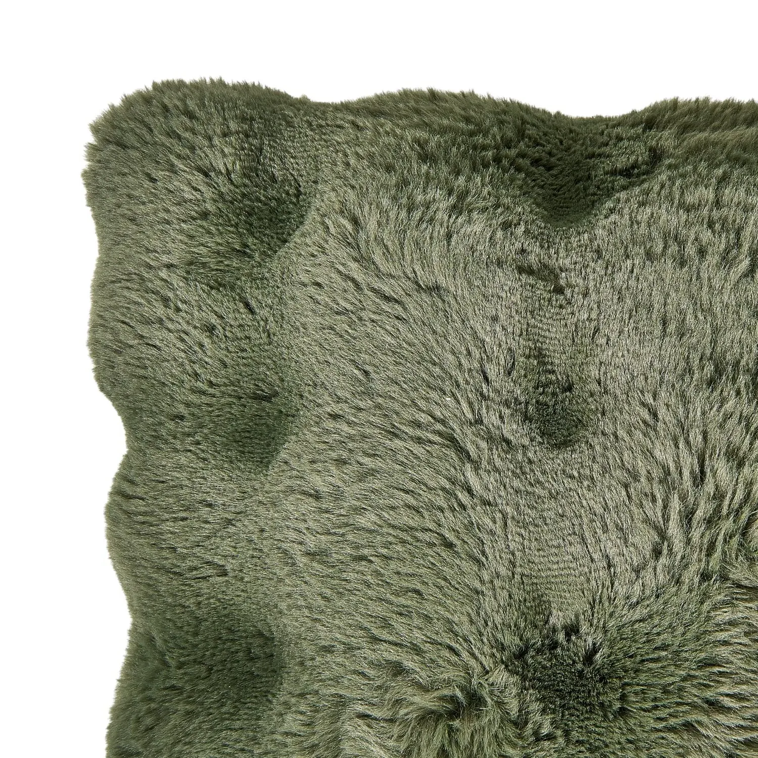 Aspen Faux Fur Cushion - Green