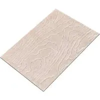 Aspen Wood Bath Mat - Beige, Cotton