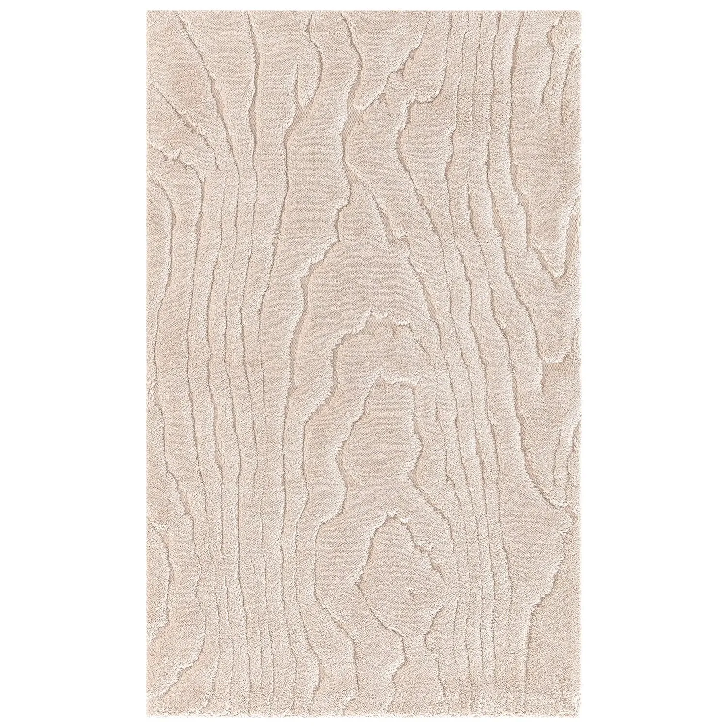 Aspen Wood Bath Mat - Beige, Cotton
