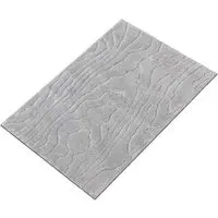 Aspen Wood Bath Mat - Light Grey, Cotton