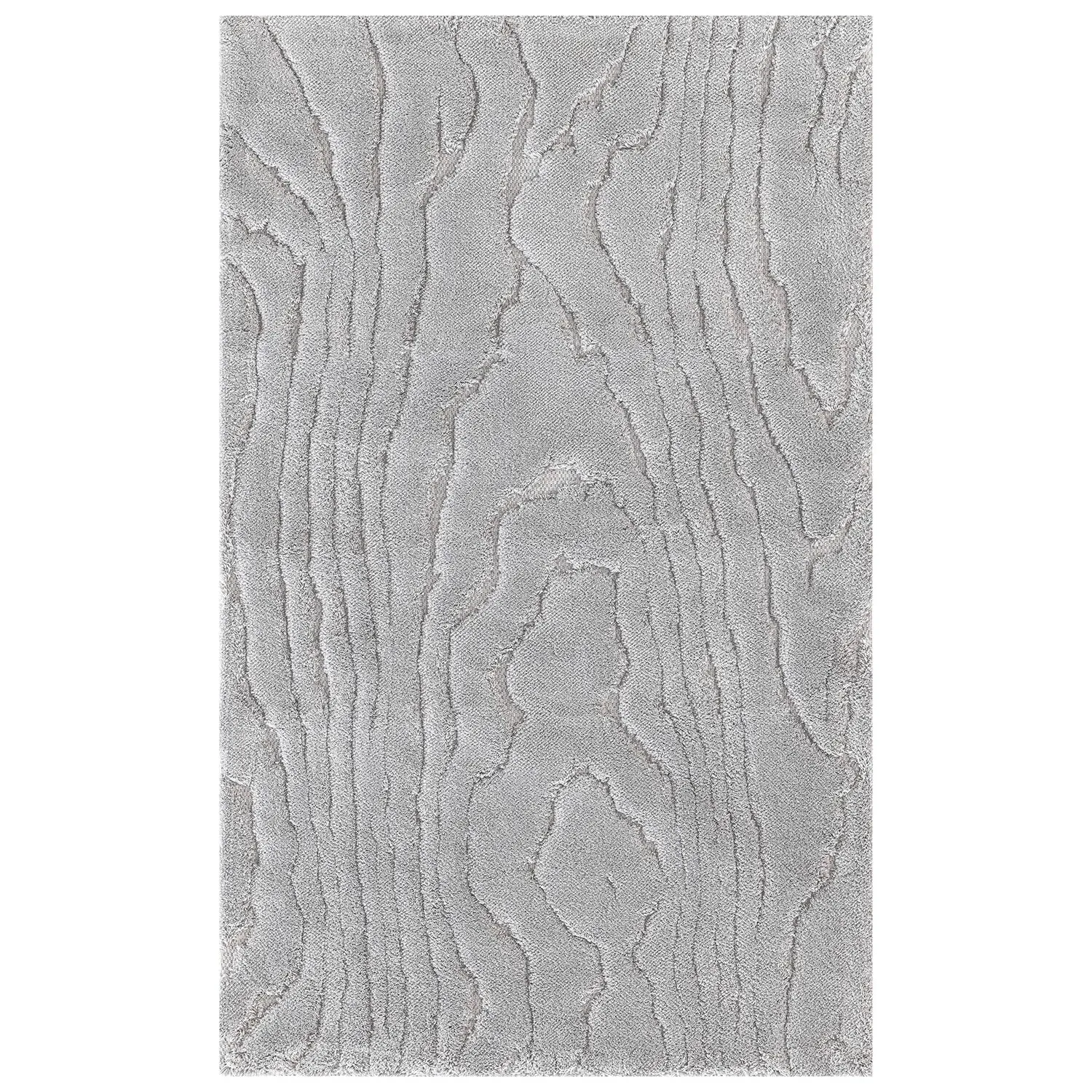 Aspen Wood Bath Mat - Light Grey, Cotton
