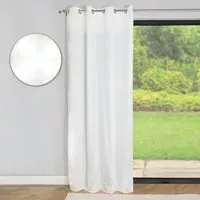 Astra Jacquard Voile Curtain - White