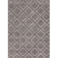 Astrid Diamond Rug - Grey