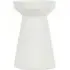 Astrid Hammered Dual Candle Holder - White