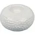 Astrid Hammered Tealight Holder - White