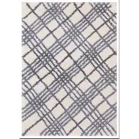 Astrid Hatch Rug - Grey
