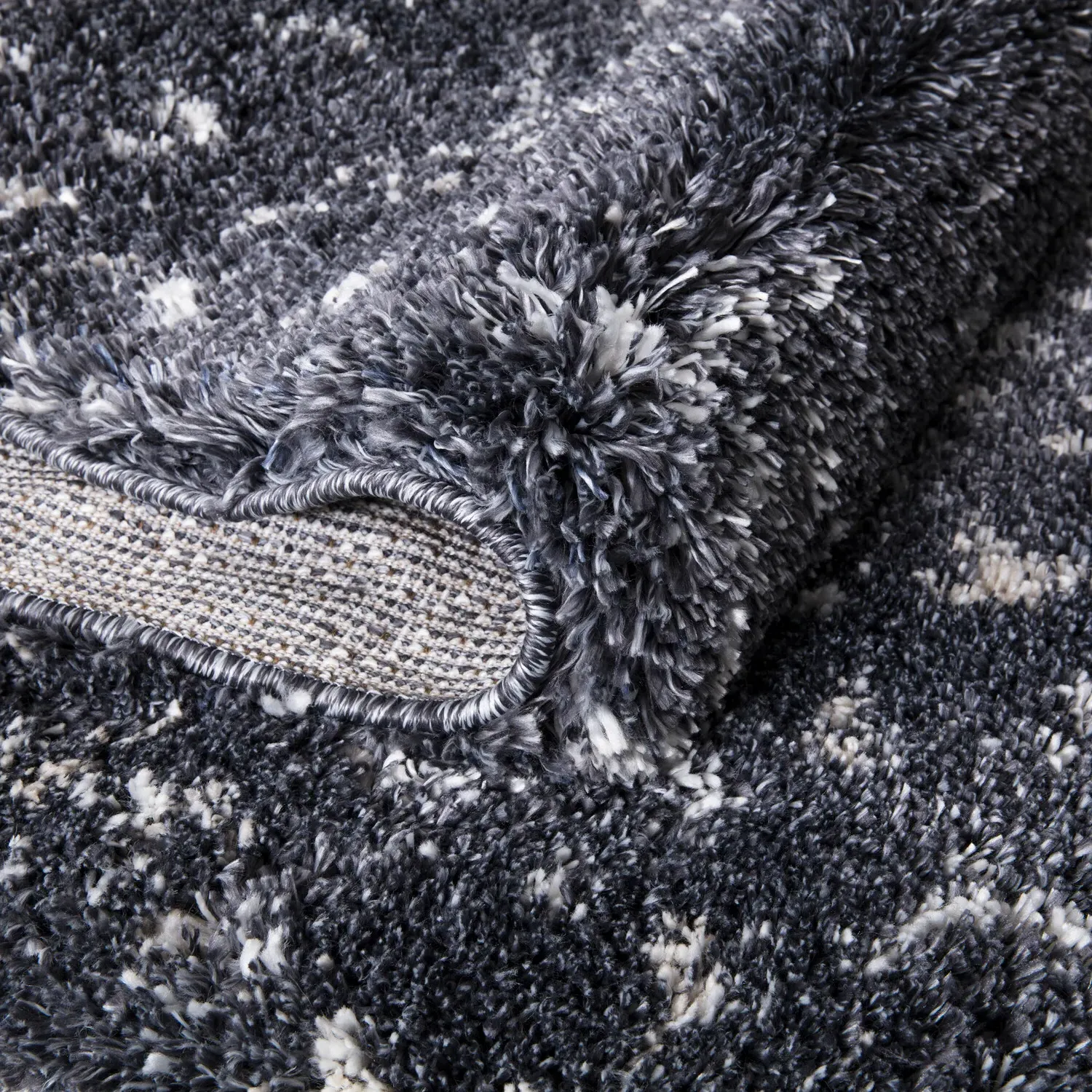 Astrid Nordic Shaggy Rug 140 x 200cm - Navy