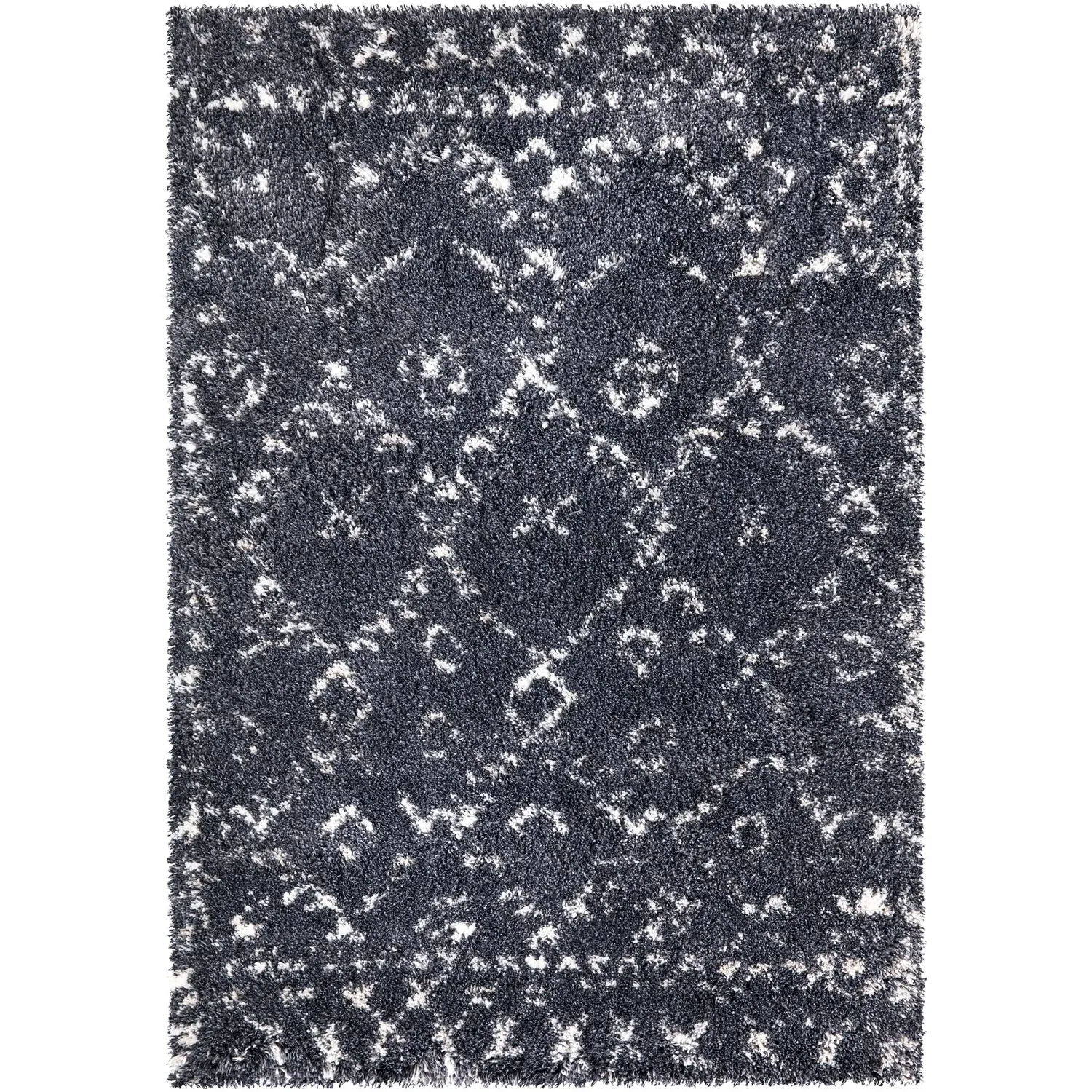 Astrid Nordic Shaggy Rug 140 x 200cm - Navy image
