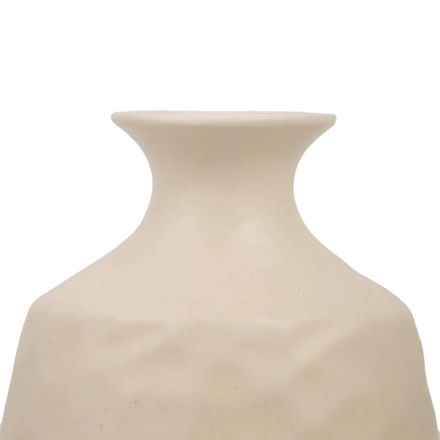 Astrid Textured Vase - Beige