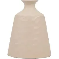Astrid Textured Vase - Beige