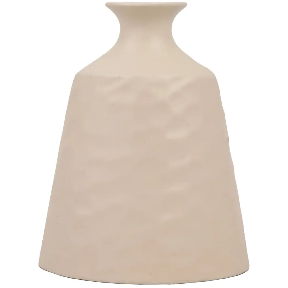Astrid Textured Vase - Beige image