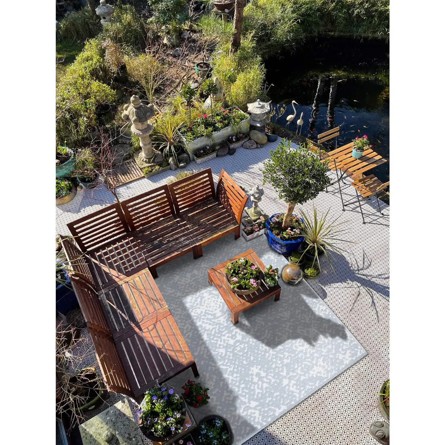 Athena Outdoor Rug - Feather Blue