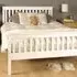 Atlantis Double Bed Frame - White, Pine