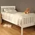 Atlantis Single Bed Frame - White, Pine