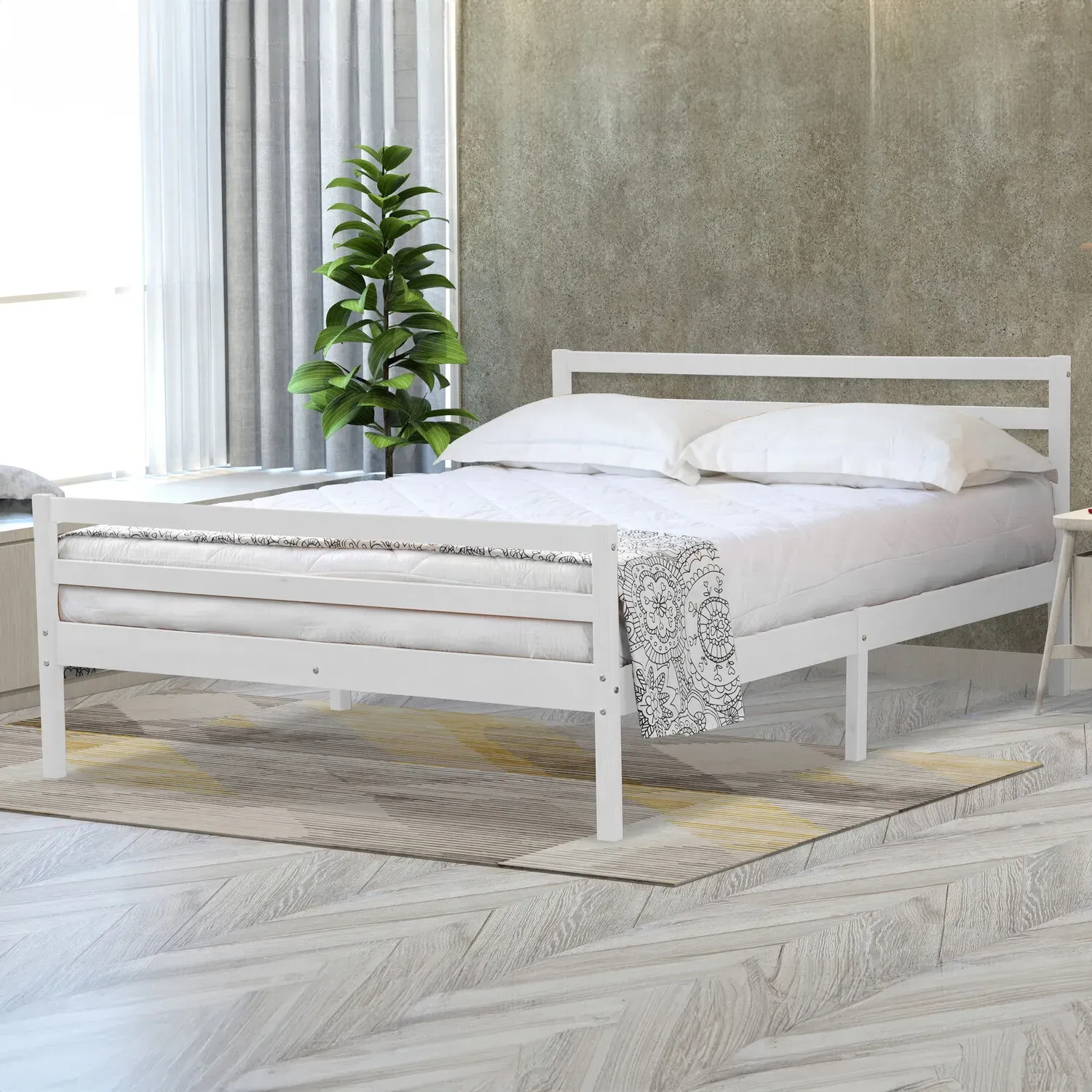 Atlas Bed Frame - White