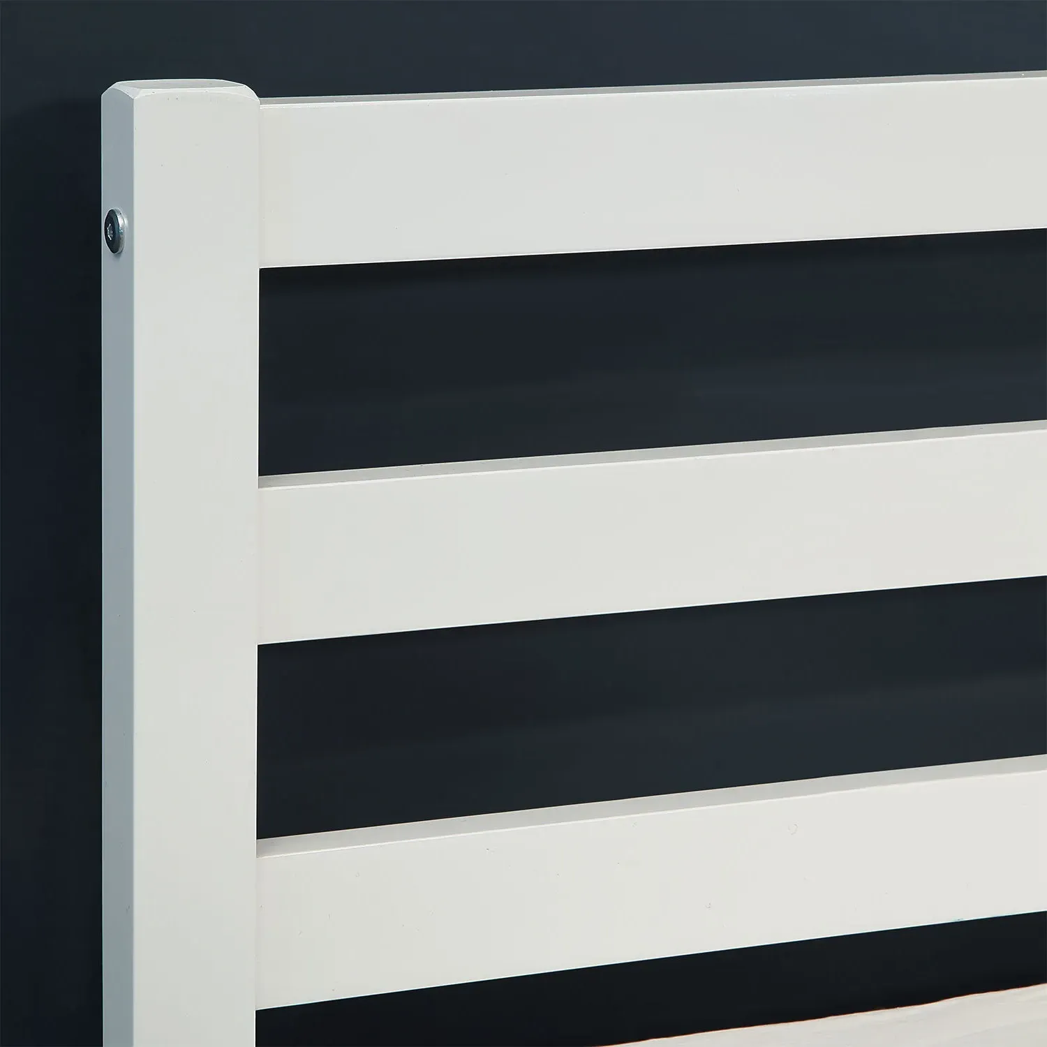 Atlas Single Bed Frame - White