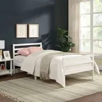 Atlas Single Bed Frame - White