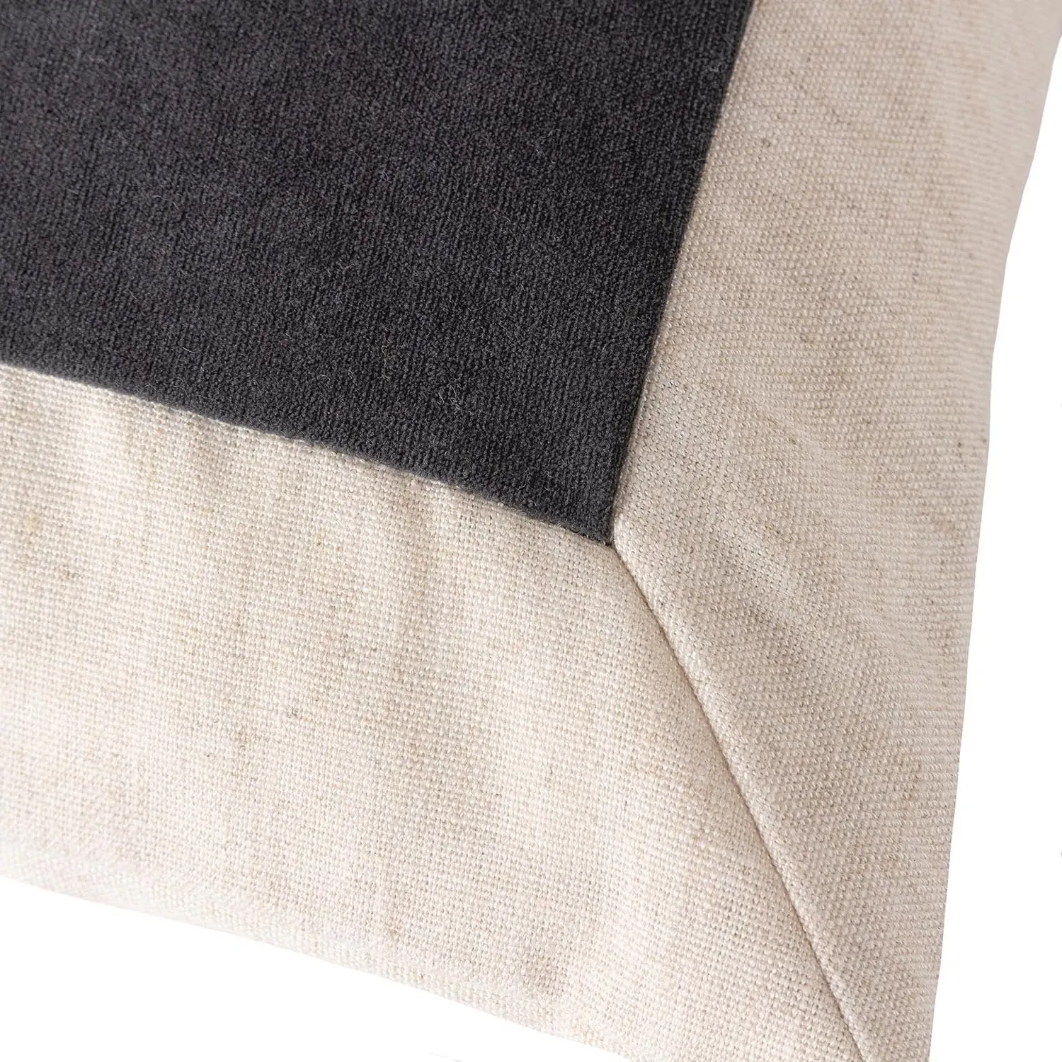 Auden Linen Velvet Cushion - Flint