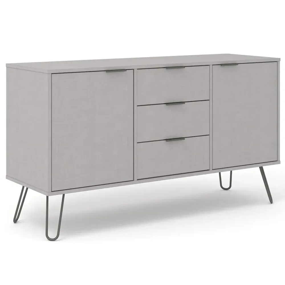 Augusta 2 Door 3 Drawer Medium Sideboard - Grey