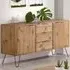 Augusta 2 Door 3 Drawer Sideboard - Brown, Pine