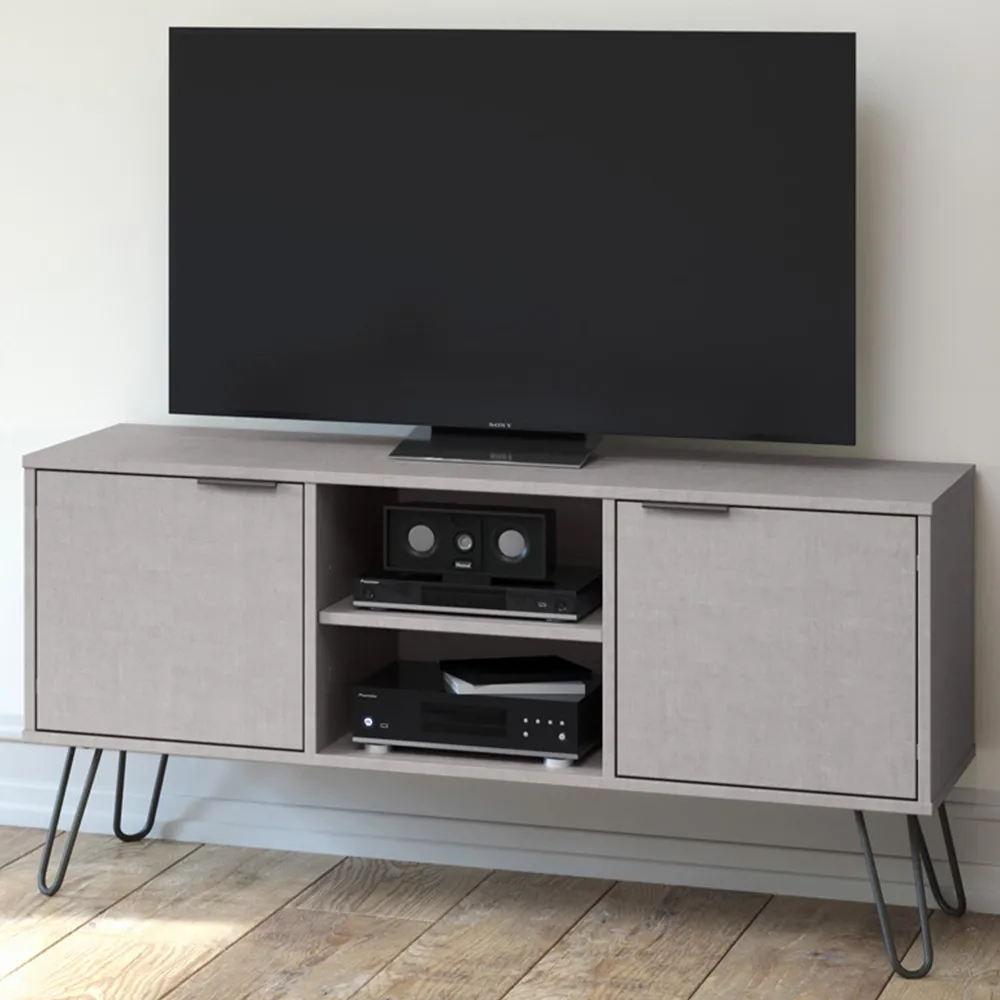 Augusta 2 Door TV Unit - Grey