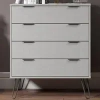 Augusta 4 Drawer Chest of Drawers - Grey