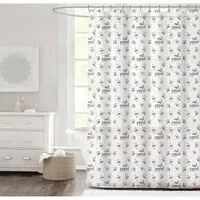 Aura Bee Happy PEVA Shower Curtain - 180 x 180cm