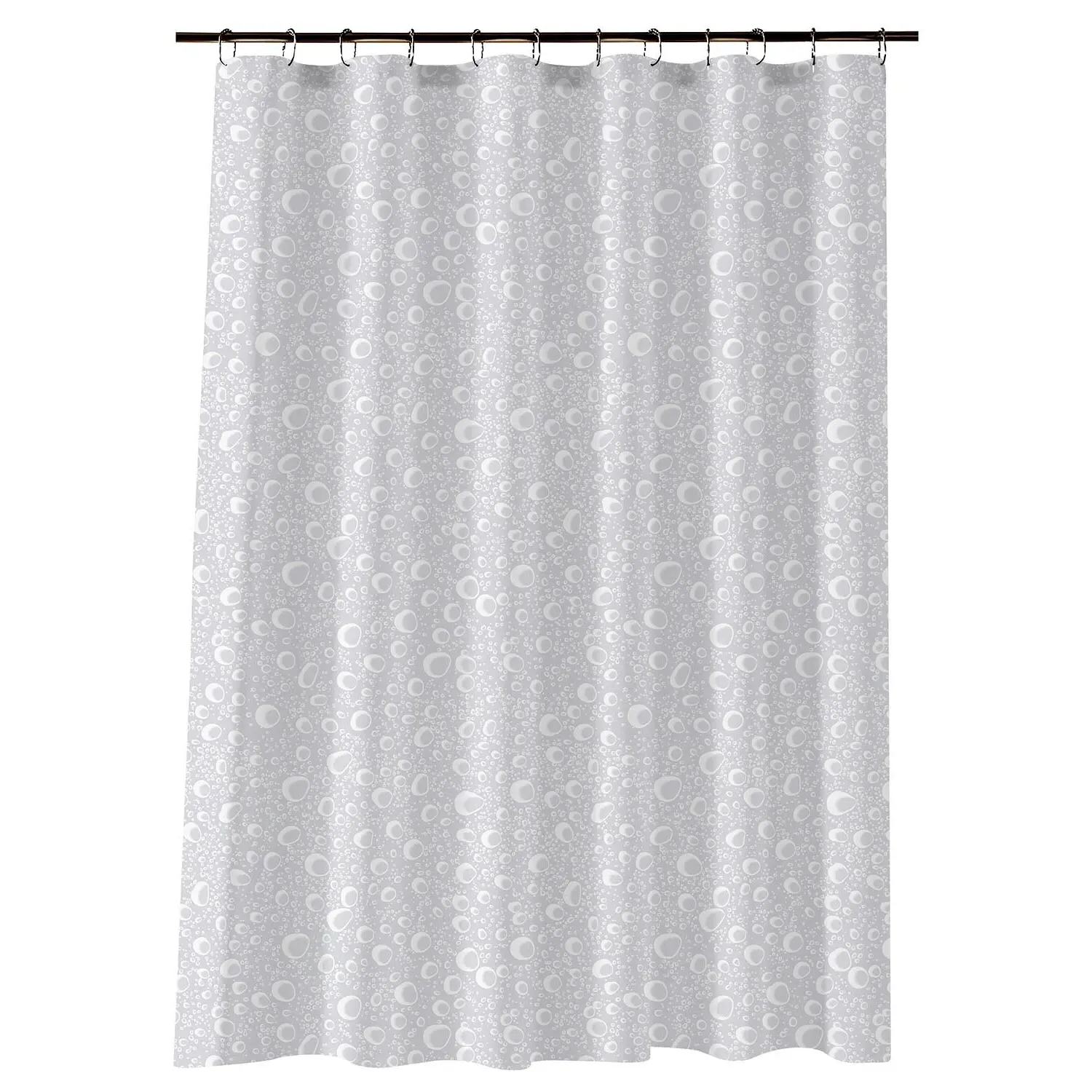 Aura Bubbles PEVA Shower Curtain - Grey, 180 x 180cm