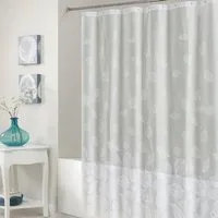 Aura Falling Leaf Shower Curtain - Translucent