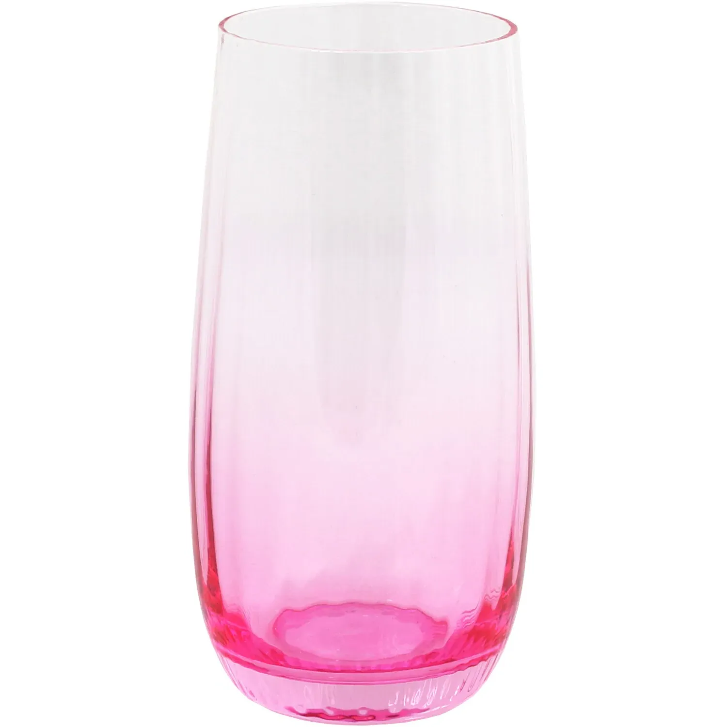Aura Ombre Hi Ball Glass - Magenta