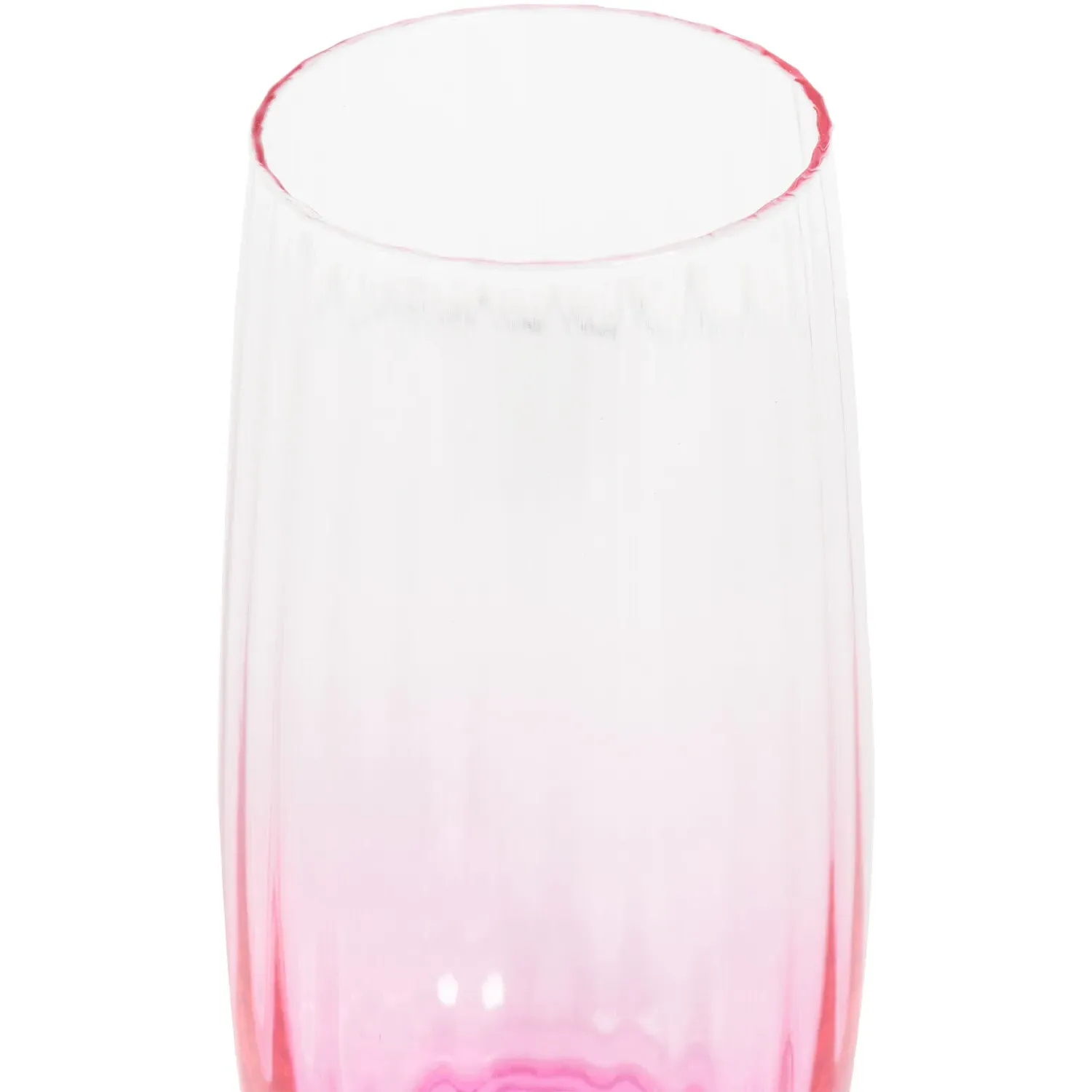 Aura Ombre Hi Ball Glass - Magenta