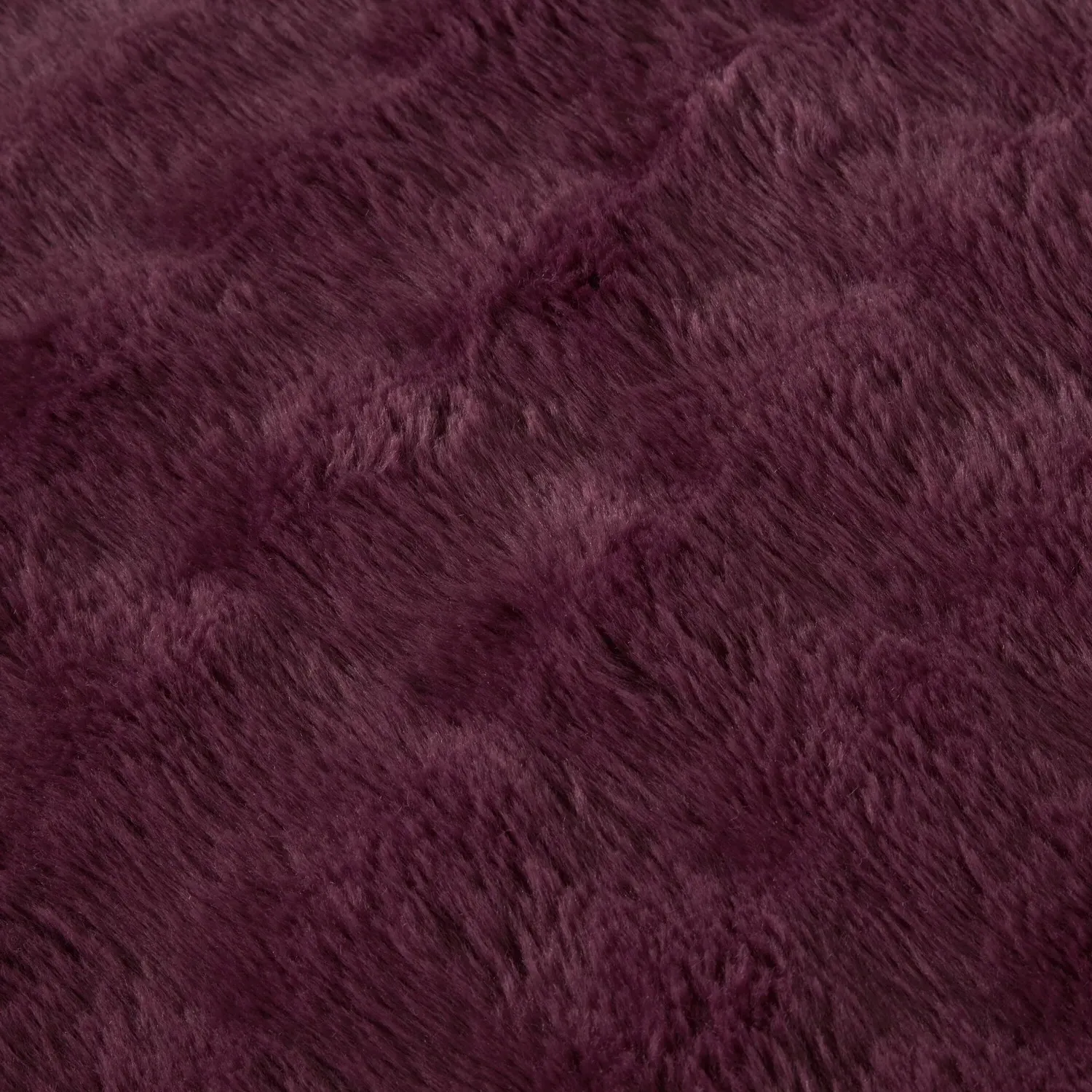 Aurora Double Faux Fur Duvet Set - Berry
