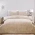 Aurora Double Faux Fur Duvet Set - Champagne