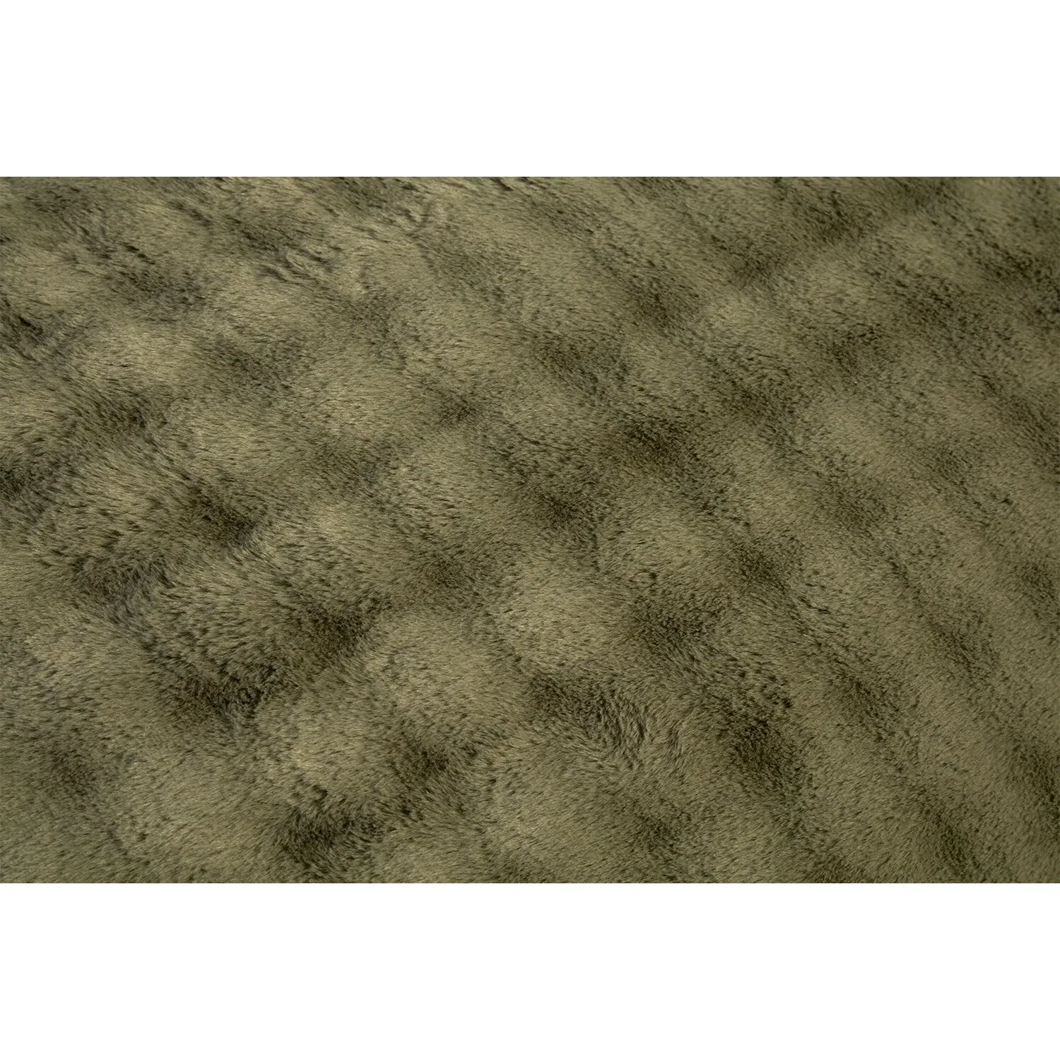 Aurora Single Faux Fur Duvet Set - Khaki