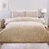 Aurora Super King Faux Fur Duvet Set - Champagne