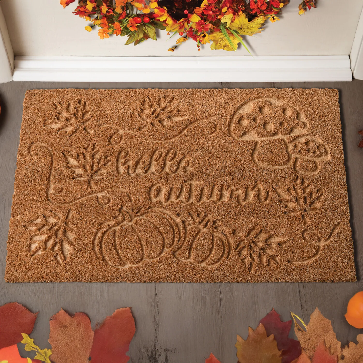 Autumn Coir Mat - Brown