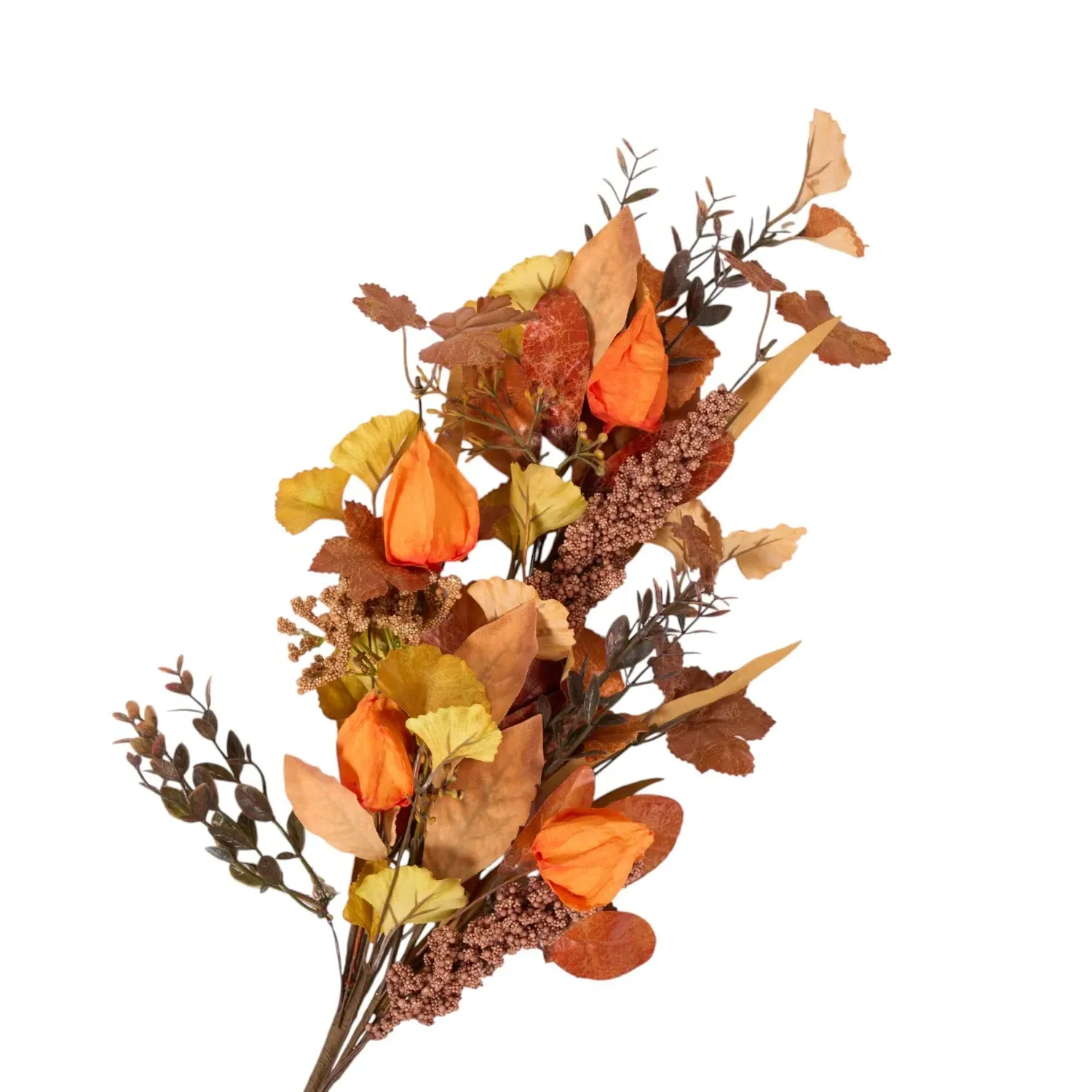 Autumn Foliage Decorative Spray - Orange