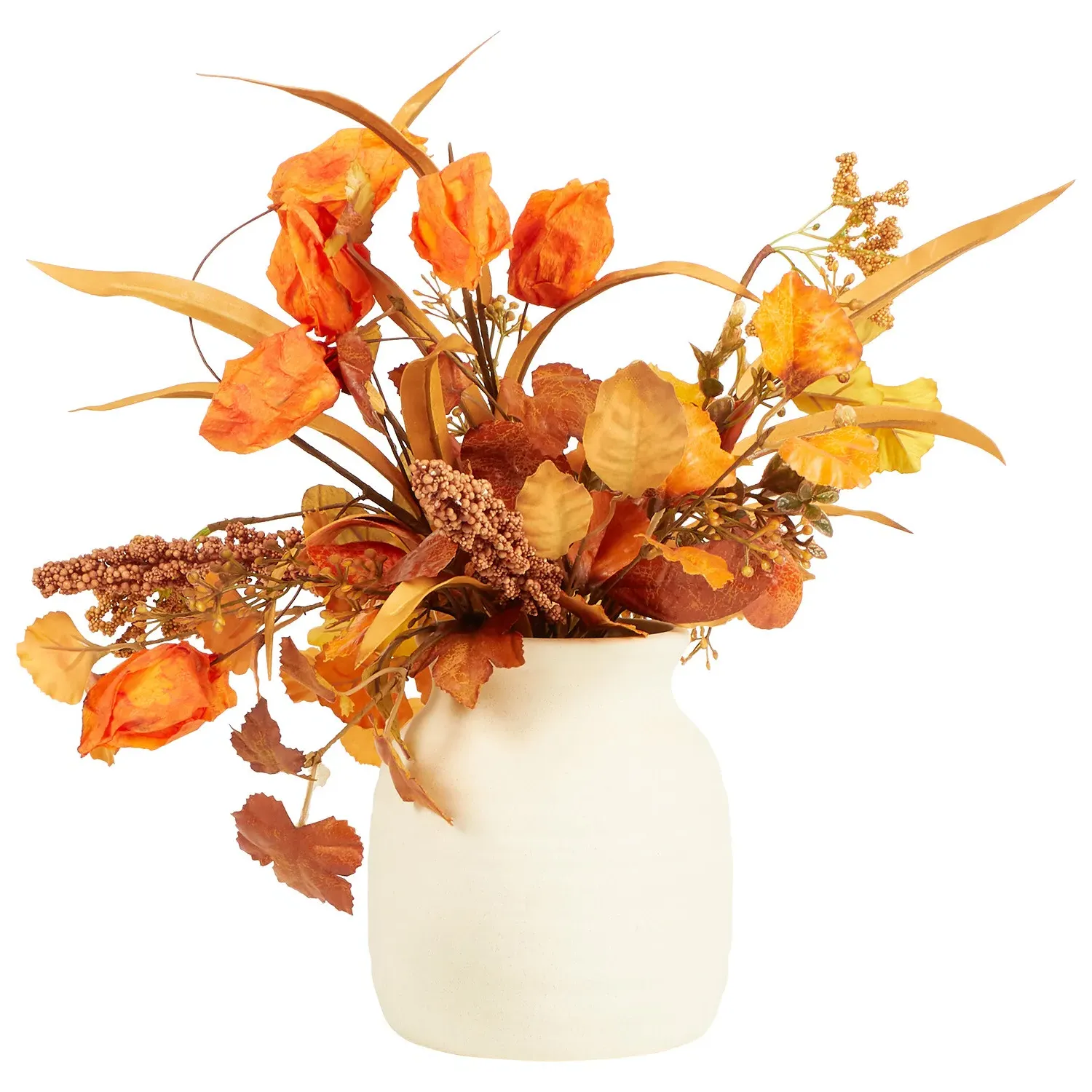 Autumn Garden Vase Arrangement - Orange