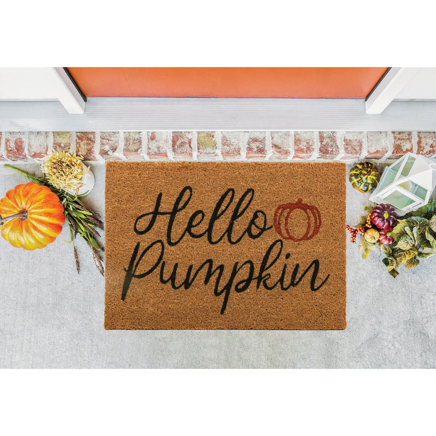 Autumn Printed Coir Door Mat - Brown