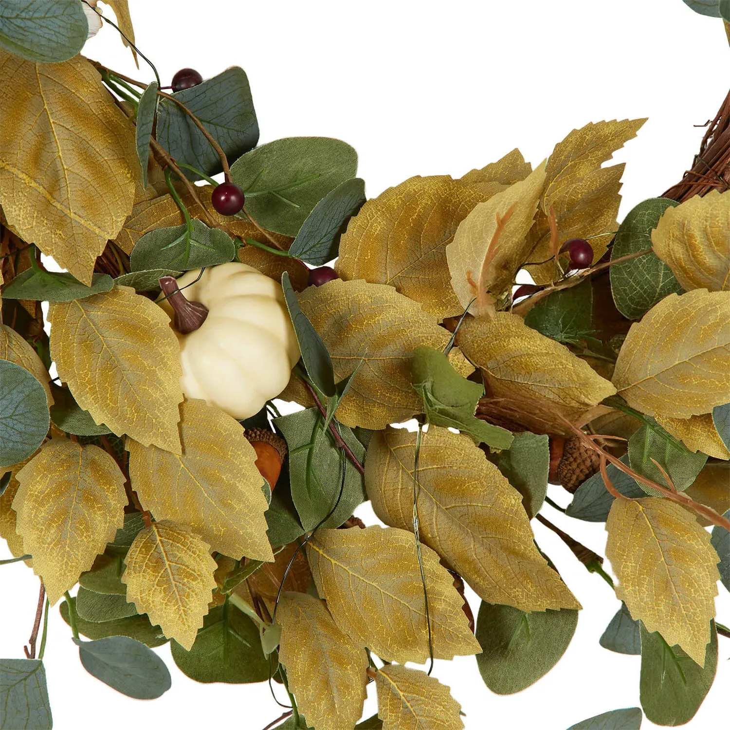 Autumnal Enchanted LED Wreath - Multicolour