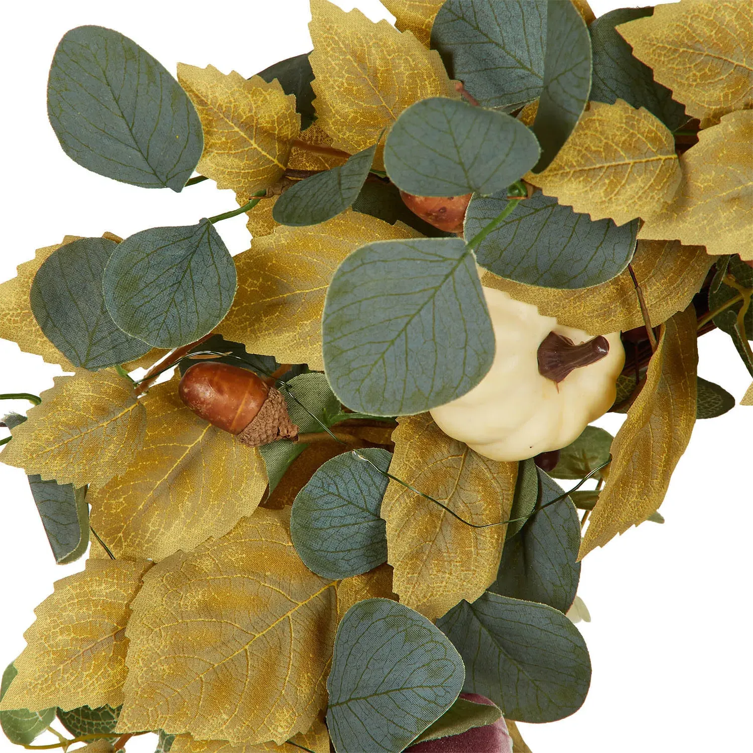 Autumnal Enchanted LED Wreath - Multicolour