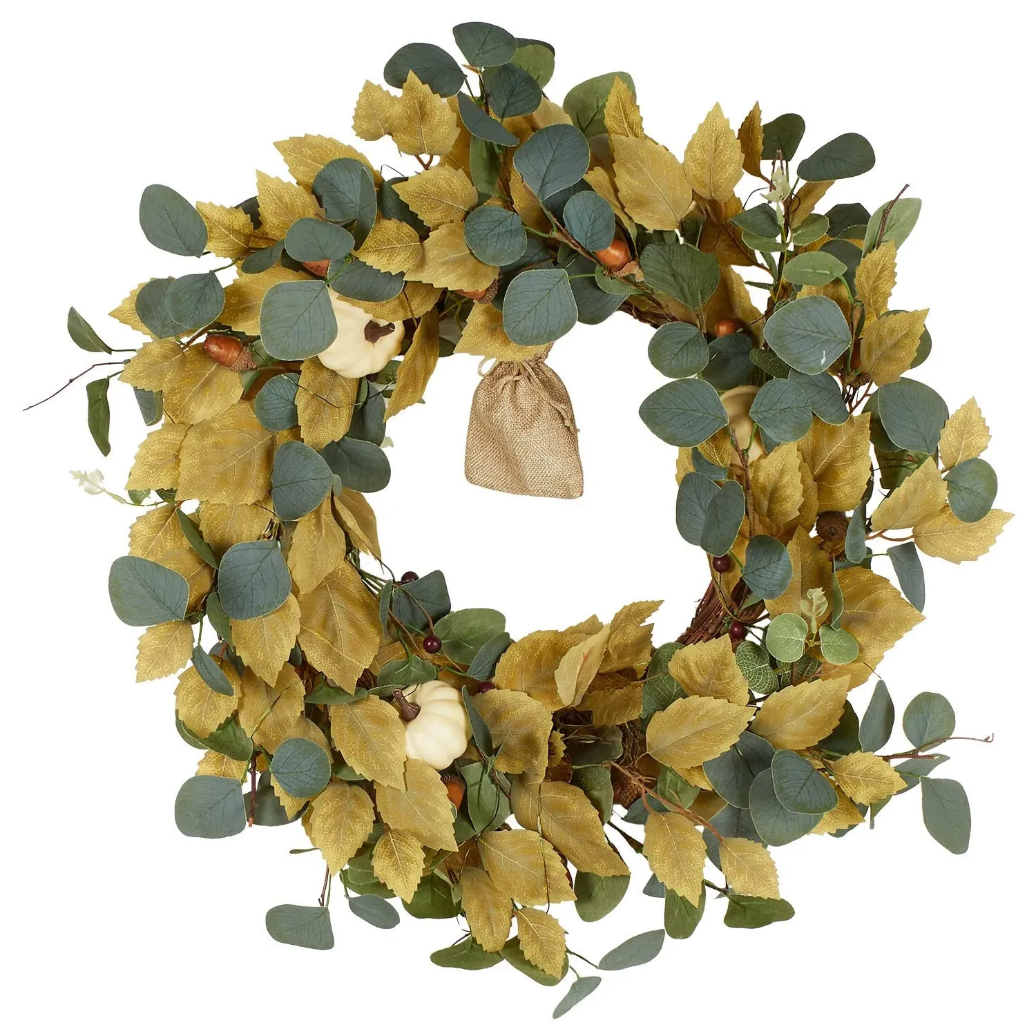 Autumnal Enchanted LED Wreath - Multicolour