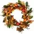 Autumnal Sunflower Pumpkin Wreath - Multicolour