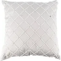 Ava Square Cushion with Pearl Details