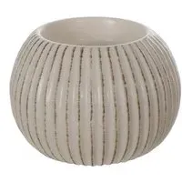 Ava Textured Tealight Holder - Neutral