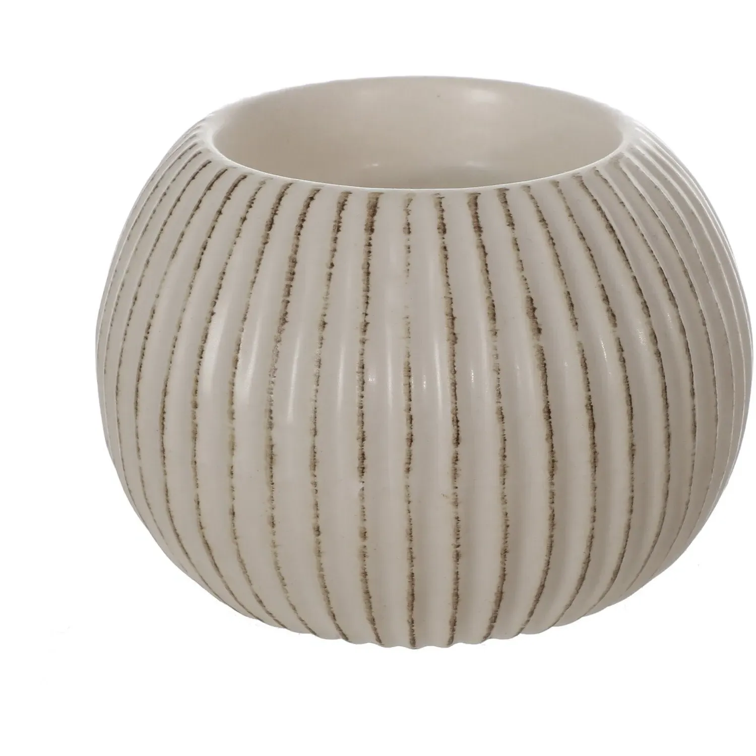 Ava Textured Tealight Holder - Neutral image