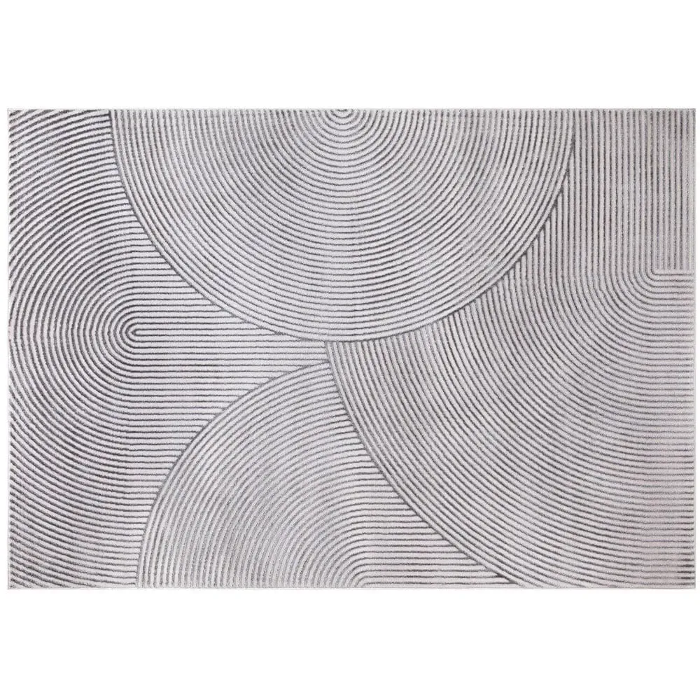 Avery Arch Rug - Charcoal